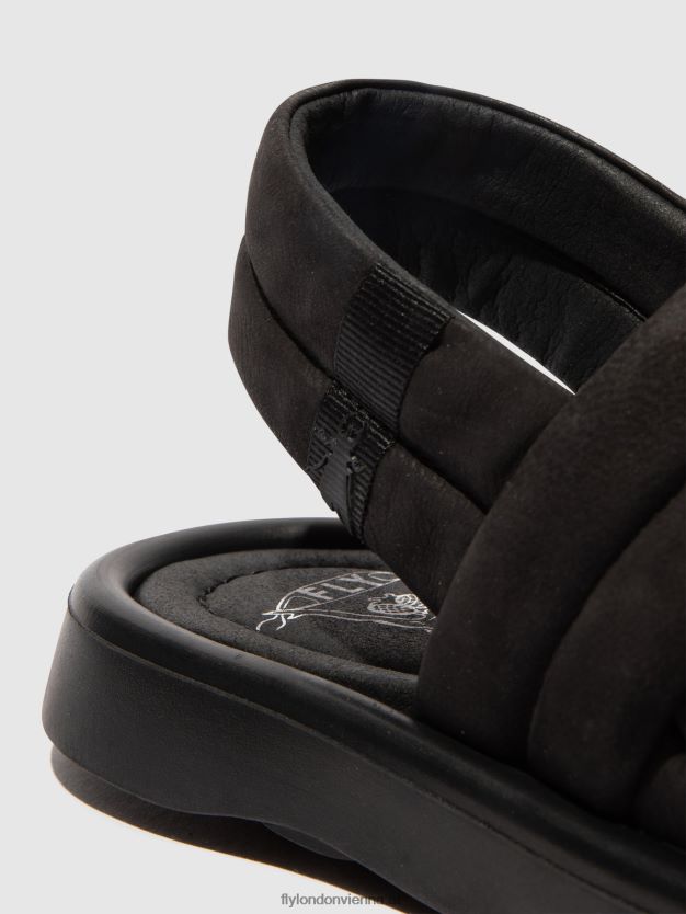 Slingback-Sandalen tofy941 Frauen Fly London ZV2XXB457 Schwarz