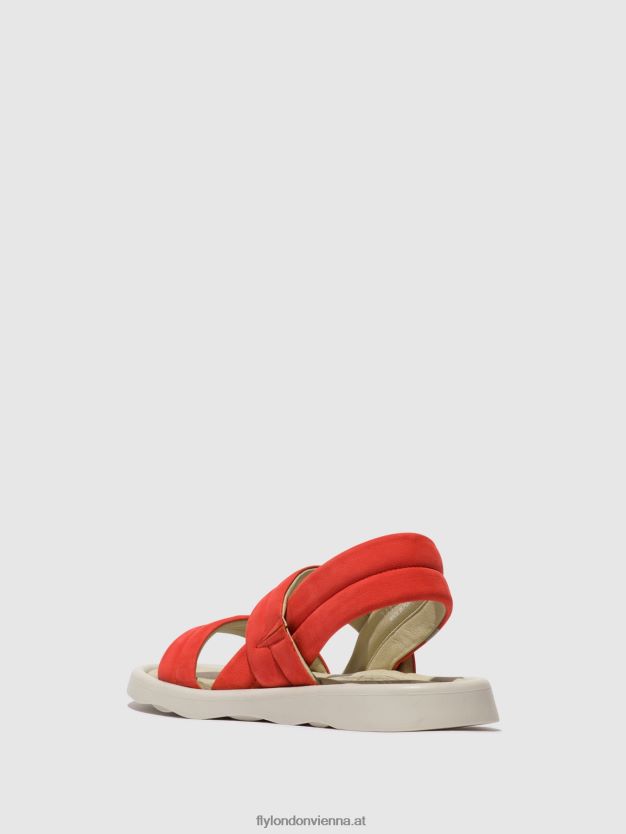 Slingback-Sandalen tofy941 Frauen Fly London ZV2XXB459 Teufelsrot