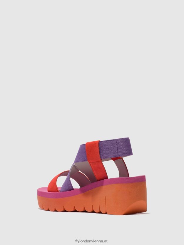 Slingback-Sandalen yabi922 Frauen Fly London ZV2XXB442 Orange (Viola)