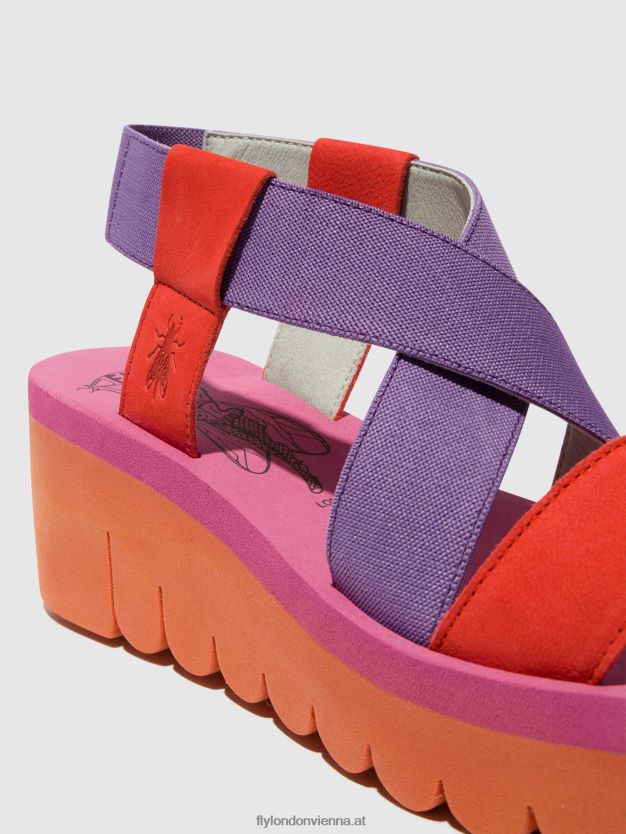 Slingback-Sandalen yabi922 Frauen Fly London ZV2XXB442 Orange (Viola)