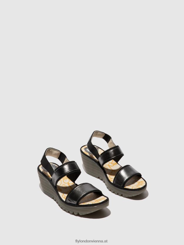 Slingback-Sandalen yaco416 Frauen Fly London ZV2XXB441 Graphit