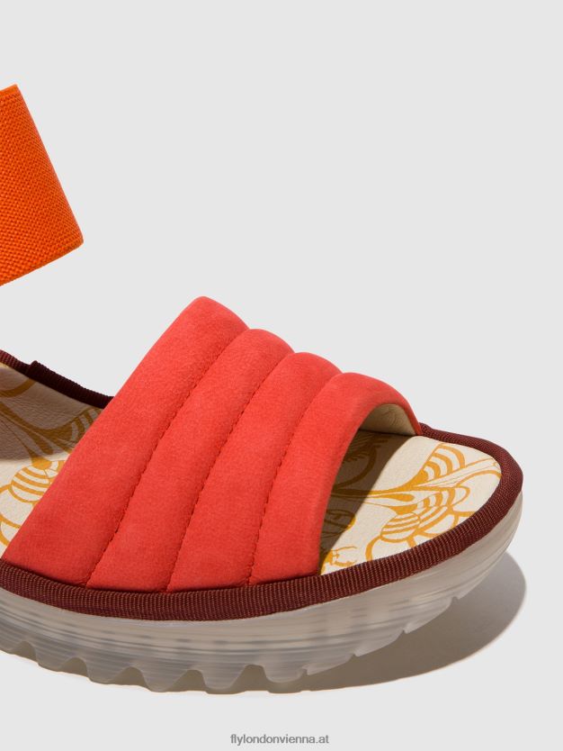 Slingback-Sandalen yiko414 Frauen Fly London ZV2XXB434 Teufelsrot