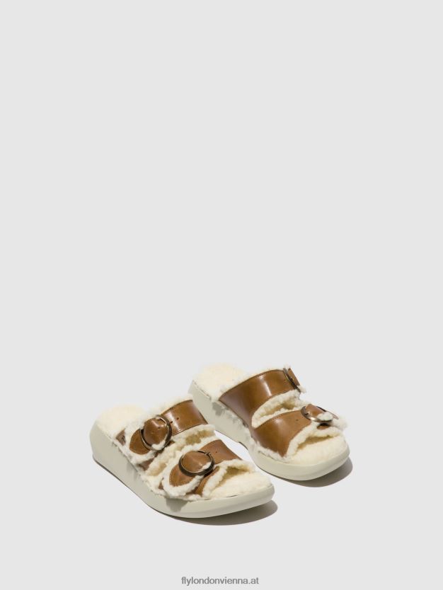 Slip-On-Sandalen buga902 Frauen Fly London ZV2XXB514 Kamel