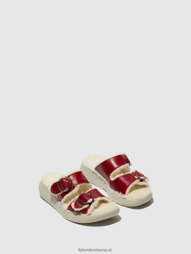 Slip-On-Sandalen buga902 Frauen Fly London ZV2XXB516 Rot