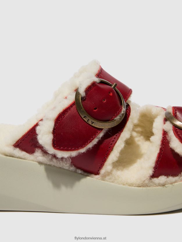 Slip-On-Sandalen buga902 Frauen Fly London ZV2XXB516 Rot