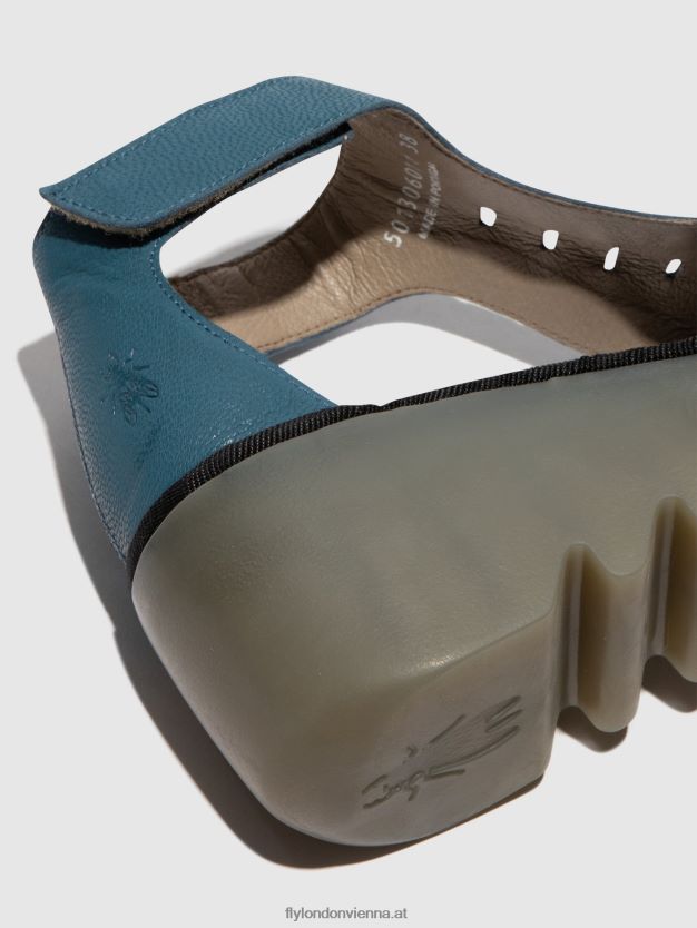 T-Riemen-Sandalen bezo306 Frauen Fly London ZV2XXB418 Benzin