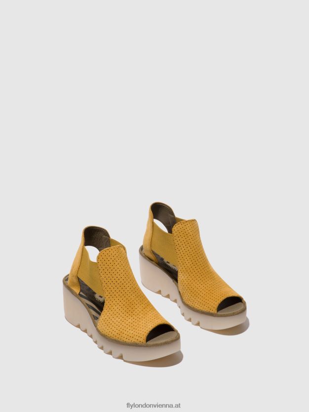 elastische Sandalen biga412 Frauen Fly London ZV2XXB481 Honig