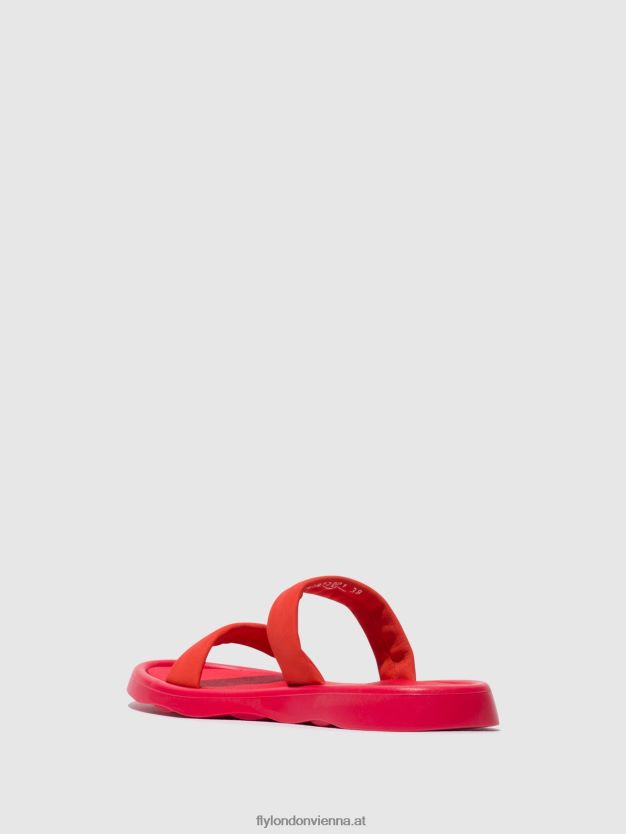 flache Sandalen taja872 Frauen Fly London ZV2XXB555 Teufelsrot