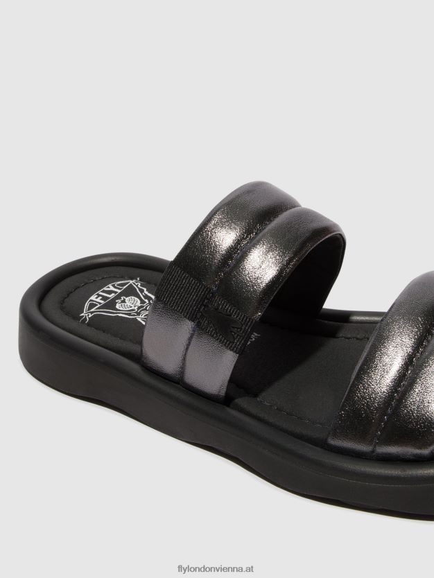 flache Sandalen toha942 Frauen Fly London ZV2XXB474 Graphit