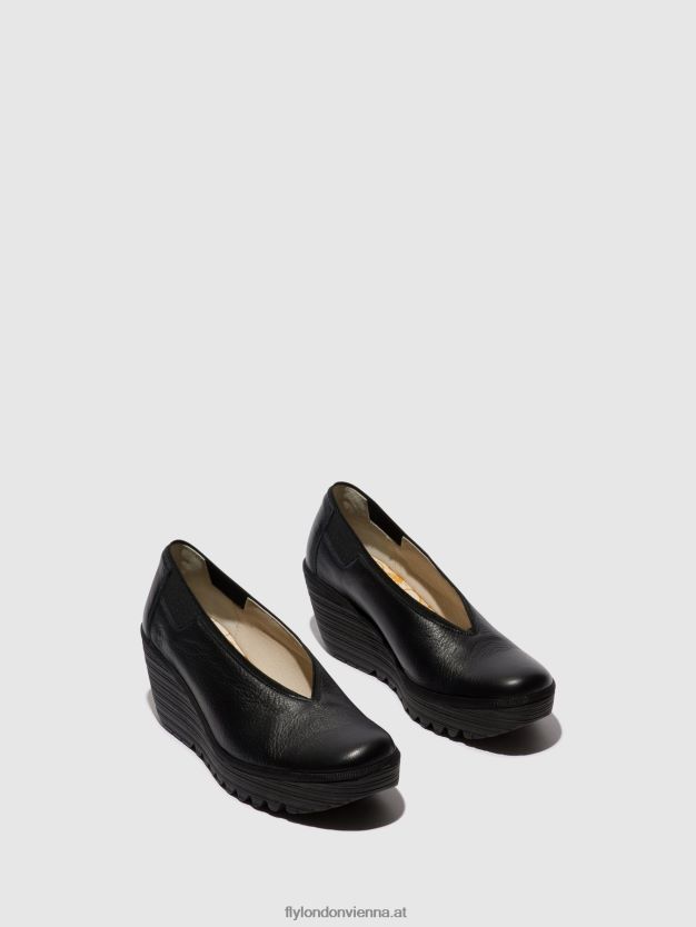 Slip-On-Schuhe yoza438 Frauen Fly London ZV2XXB630 Schwarz