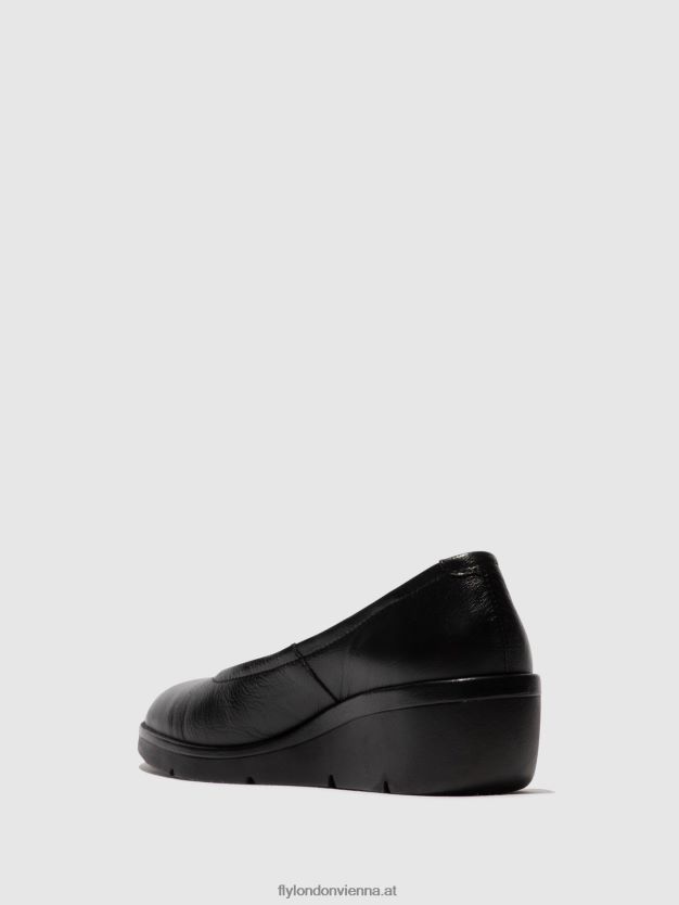 Slip-on-Schuhe numa570 Frauen Fly London ZV2XXB618 Mousse schwarz