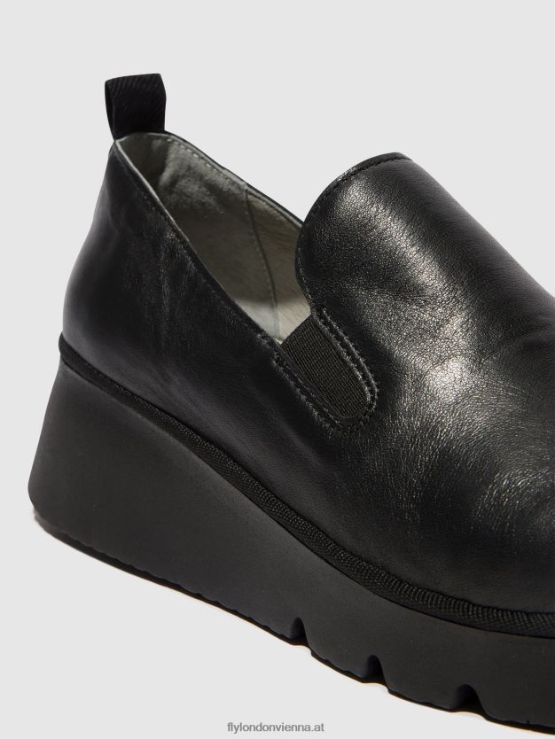 Slipper pece406 Frauen Fly London ZV2XXB664 Schwarz