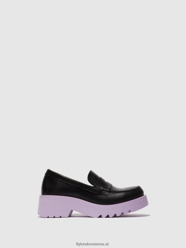 Loafer Schuhe moat948 Frauen Fly London ZV2XXB651 schwarz (violette Sohle)
