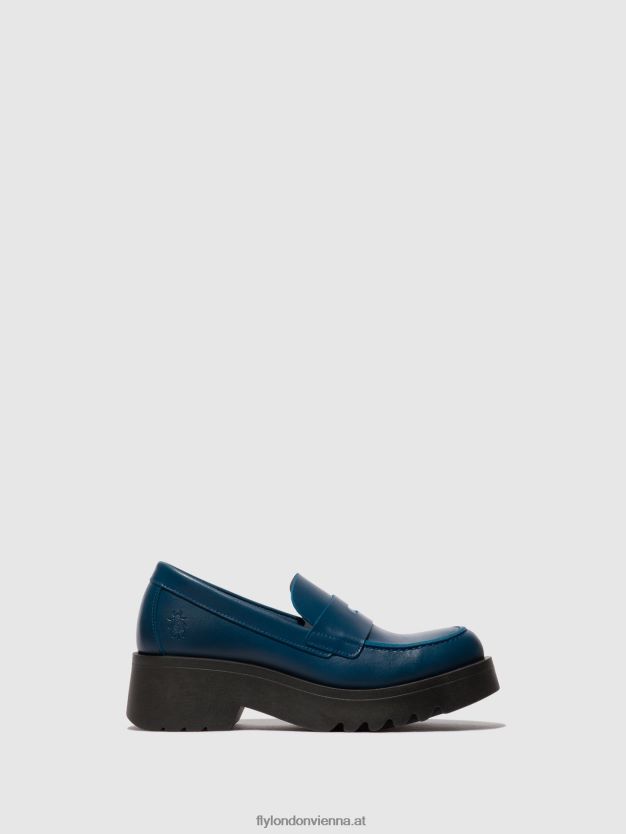 Loafer Schuhe moat948 Frauen Fly London ZV2XXB652 Blau