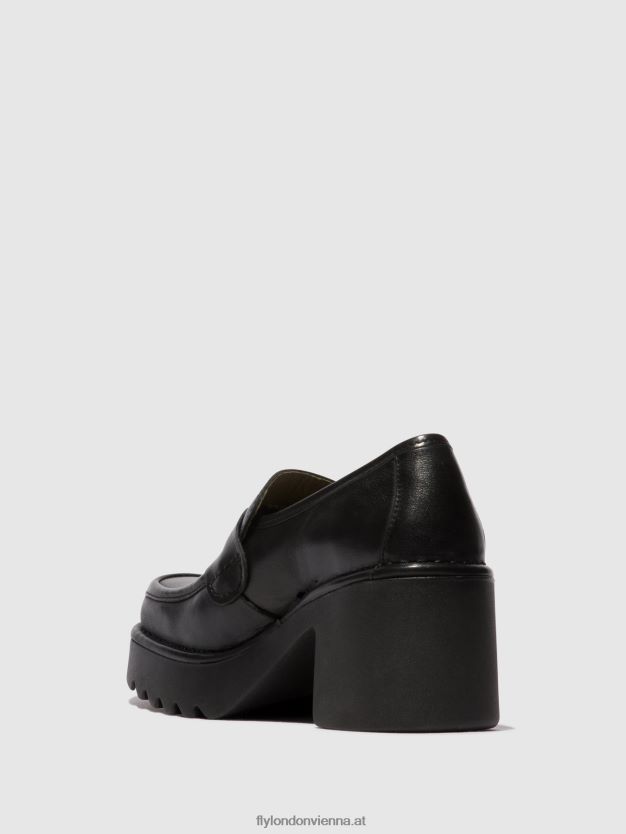 Loafer-Schuhe muly252 Frauen Fly London ZV2XXB676 Schwarz