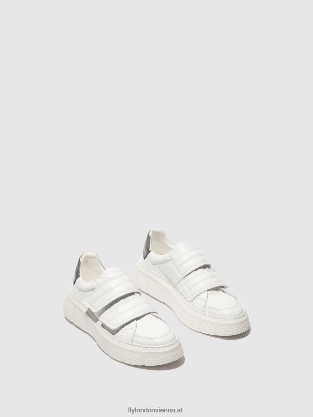 Klett-Sneaker edda513 Frauen Fly London ZV2XXB756 Weiss