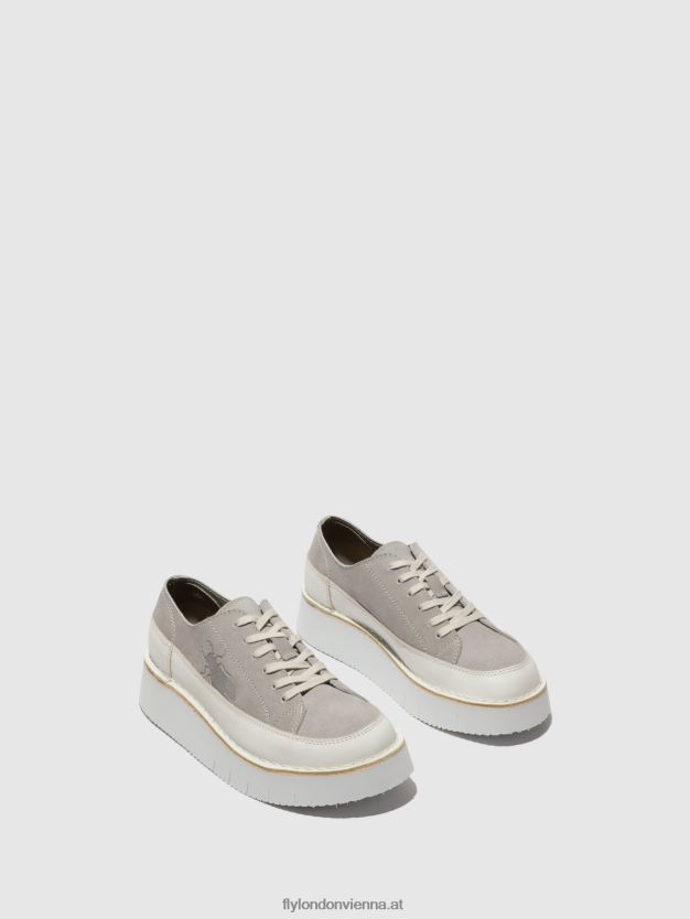 Schnürsneaker cuda099 Frauen Fly London ZV2XXB723 gebrochenes Weiß/Wolke