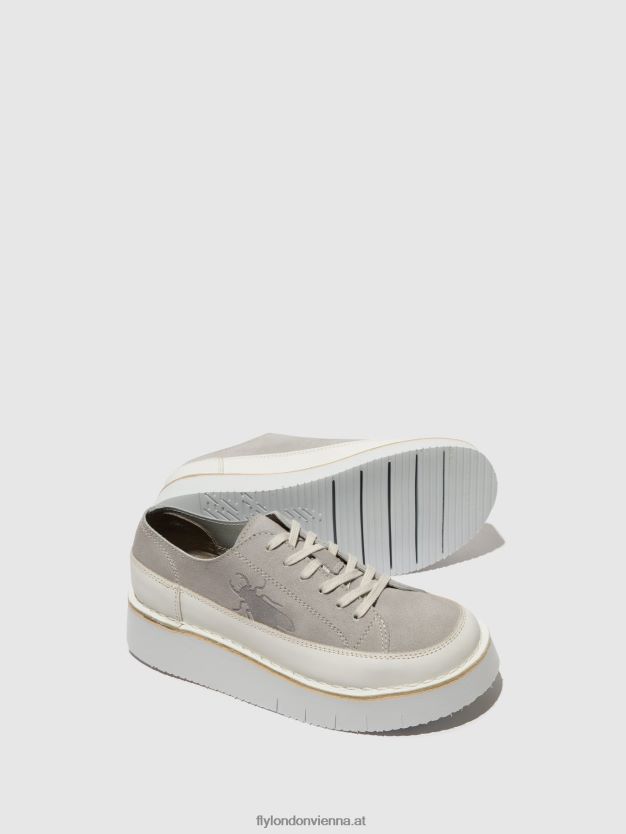 Schnürsneaker cuda099 Frauen Fly London ZV2XXB723 gebrochenes Weiß/Wolke