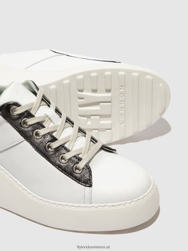 Schnürsneaker delf580 Frauen Fly London ZV2XXB718 weiß/graphit/mynt