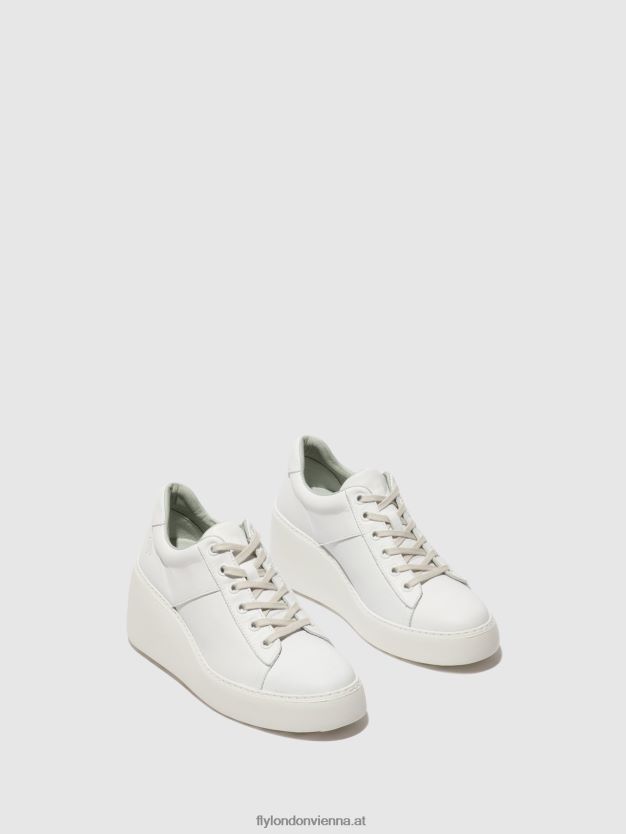 Schnürsneaker delf580 Frauen Fly London ZV2XXB721 Weiss