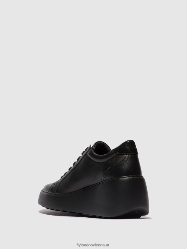 Schnürsneaker dile450 Frauen Fly London ZV2XXB737 schwarz (schwarze Sohle)