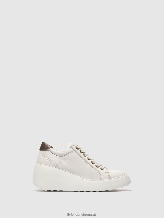 Schnürsneaker dile450 Frauen Fly London ZV2XXB768 Brito weiß