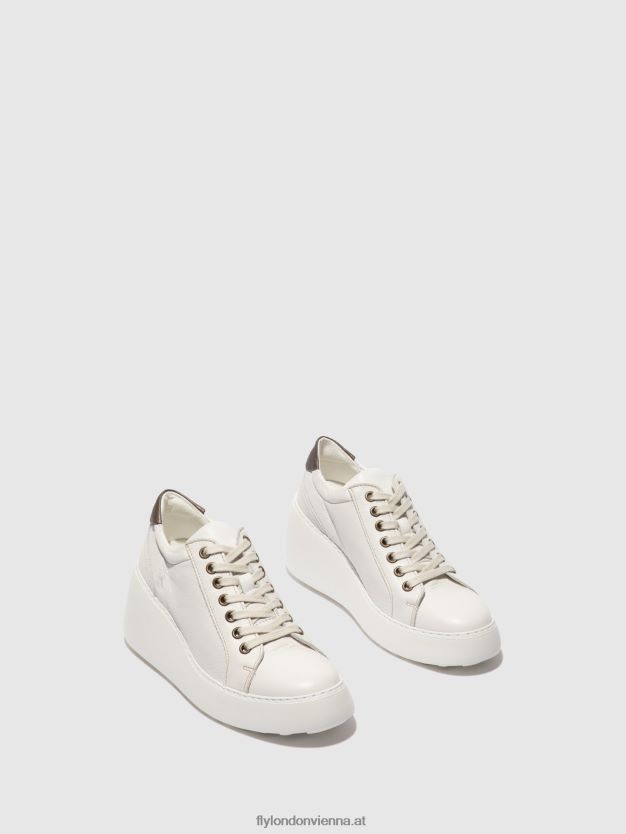 Schnürsneaker dile450 Frauen Fly London ZV2XXB768 Brito weiß