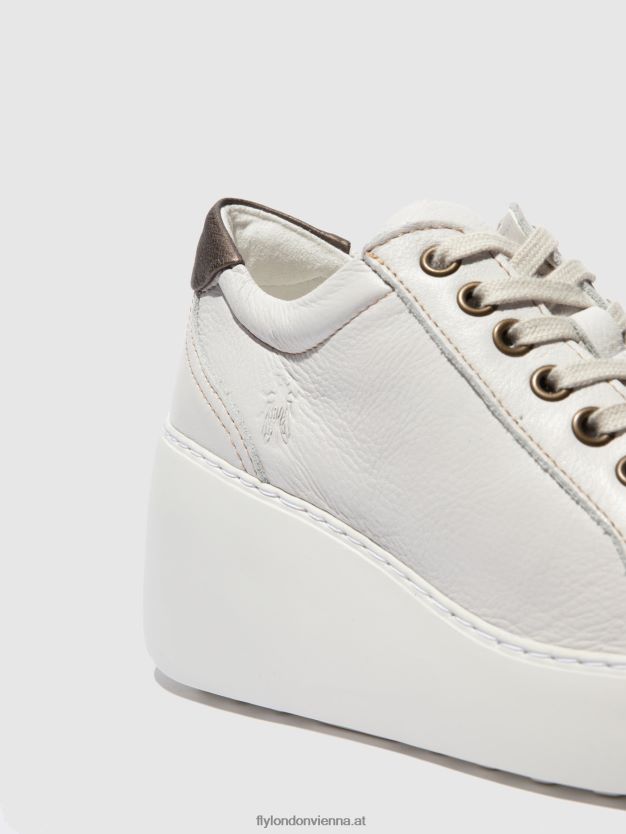 Schnürsneaker dile450 Frauen Fly London ZV2XXB768 Brito weiß