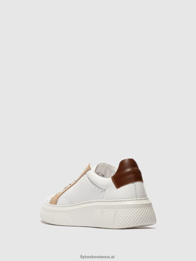 Schnürsneaker emmy510 Frauen Fly London ZV2XXB757 weiß/beige/cognac
