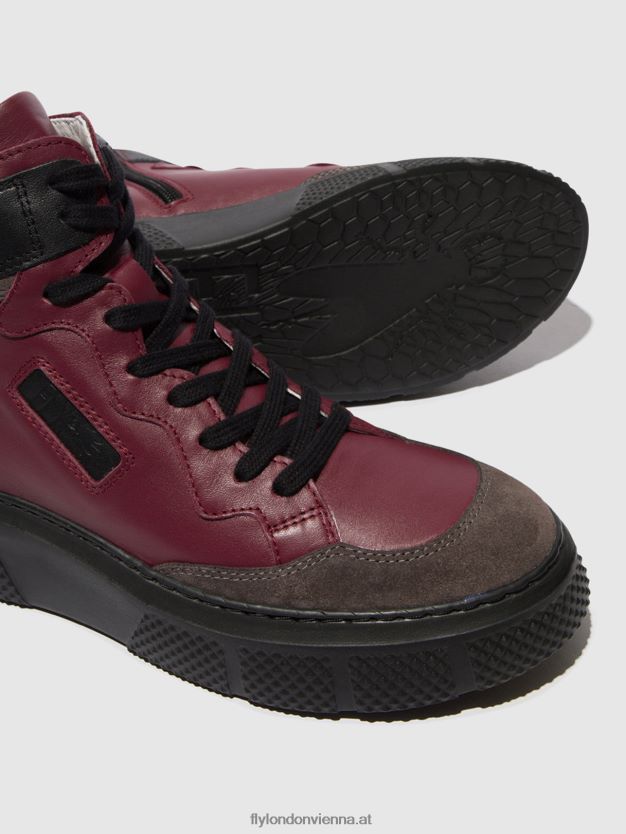 Schnürsneaker eppe531 Frauen Fly London ZV2XXB734 grau/wein/schwarz