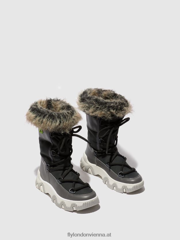 Schnürsneaker fena889 Frauen Fly London ZV2XXB744 Übelkeit grau