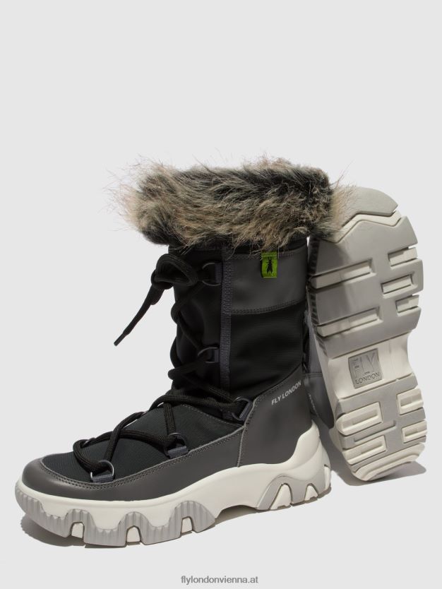 Schnürsneaker fena889 Frauen Fly London ZV2XXB744 Übelkeit grau