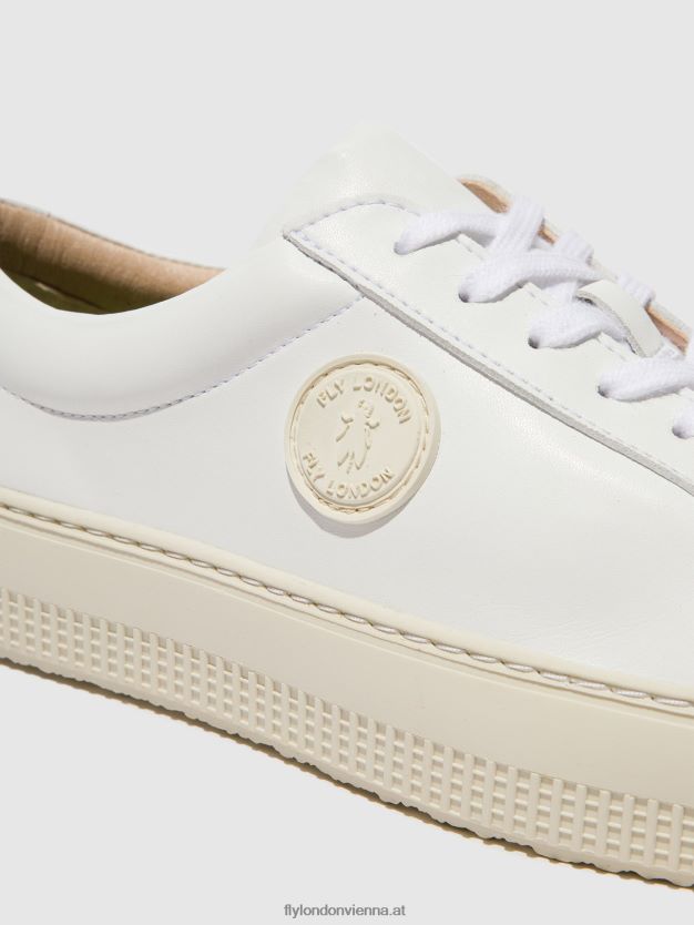 Schnürsneaker tafa587 Frauen Fly London ZV2XXB712 Weiss