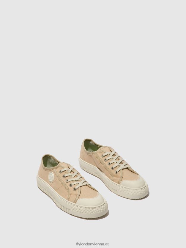 Schnürsneaker tere557 Frauen Fly London ZV2XXB741 Beige