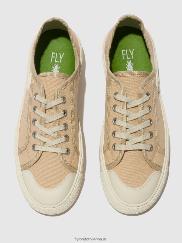 Schnürsneaker tere557 Frauen Fly London ZV2XXB741 Beige