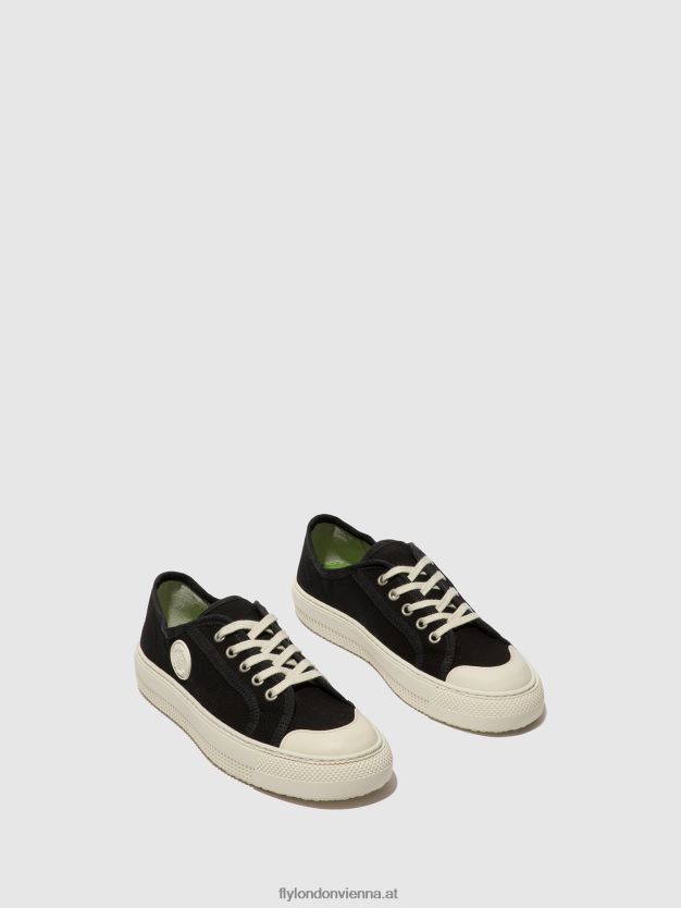 Schnürsneaker tere557 Frauen Fly London ZV2XXB742 Schwarz