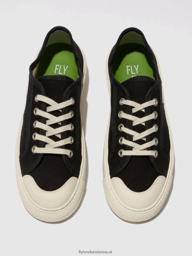 Schnürsneaker tere557 Frauen Fly London ZV2XXB742 Schwarz