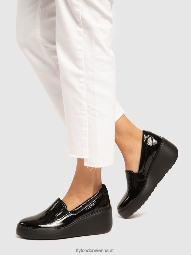 Slip-on-Sneaker deca459 Frauen Fly London ZV2XXB746 Schwarz