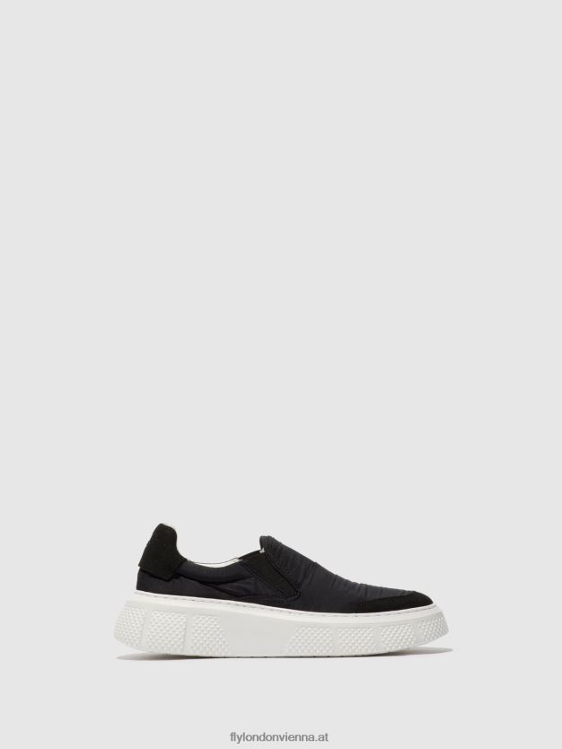 Slip-on-Sneaker elin509 Frauen Fly London ZV2XXB752 Schwarz
