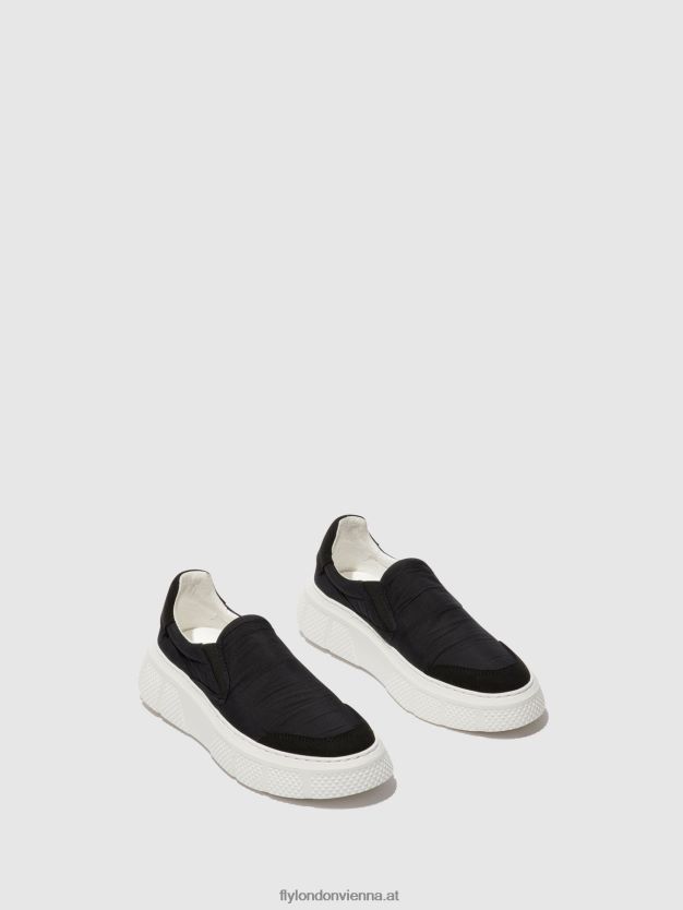 Slip-on-Sneaker elin509 Frauen Fly London ZV2XXB752 Schwarz