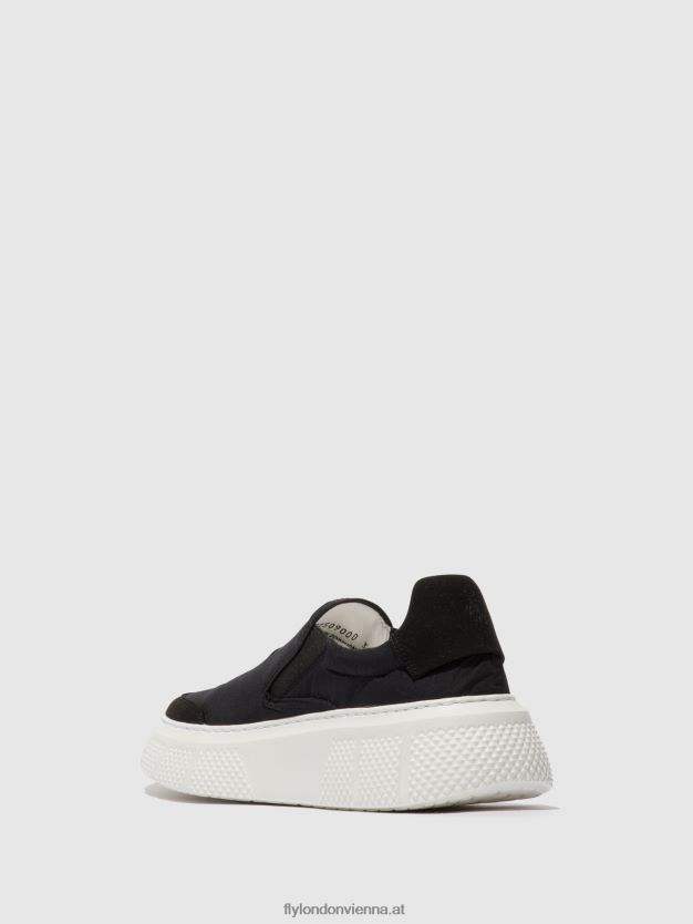 Slip-on-Sneaker elin509 Frauen Fly London ZV2XXB752 Schwarz