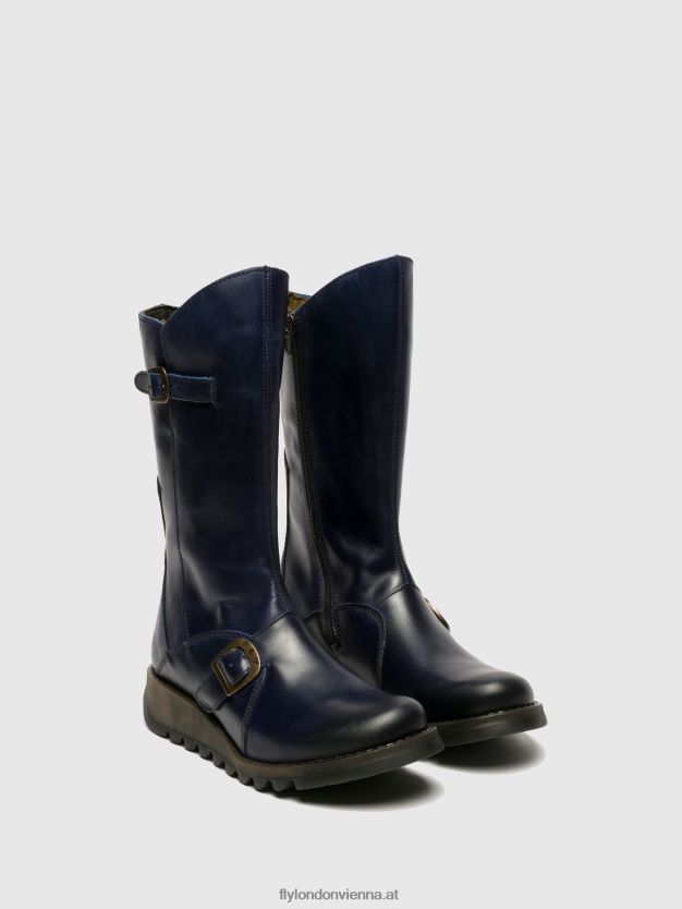 Schnallenstiefel Me 2 Frauen Fly London ZV2XXB351 Blau