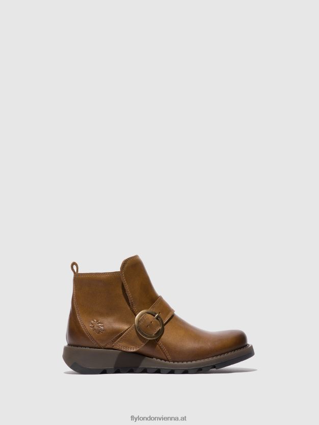 Schnallenstiefel sias812 Frauen Fly London ZV2XXB335 Teppich Kamel