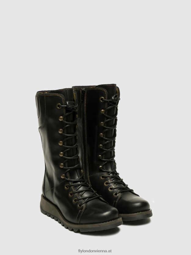 Keilschuhe ster768 Frauen Fly London ZV2XXB666 Schwarz