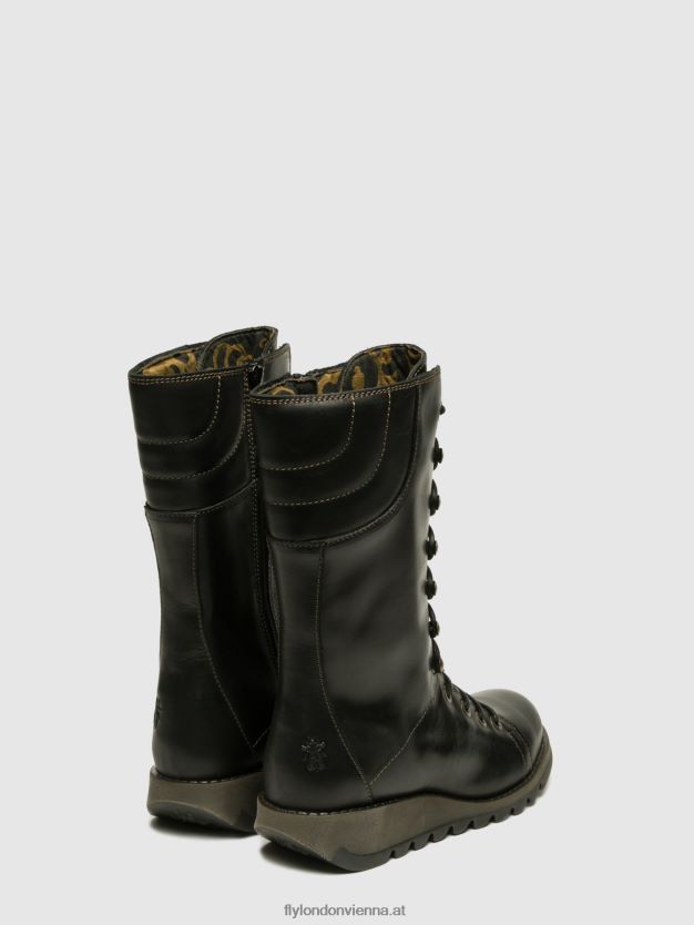 Keilschuhe ster768 Frauen Fly London ZV2XXB666 Schwarz