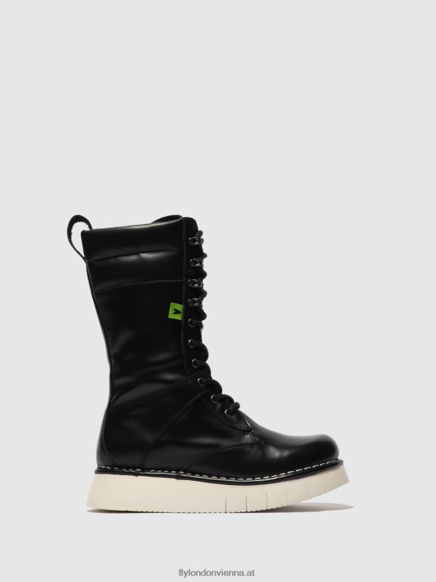 Schnürstiefel ieva245 Frauen Fly London ZV2XXB313 Tunderschwarz