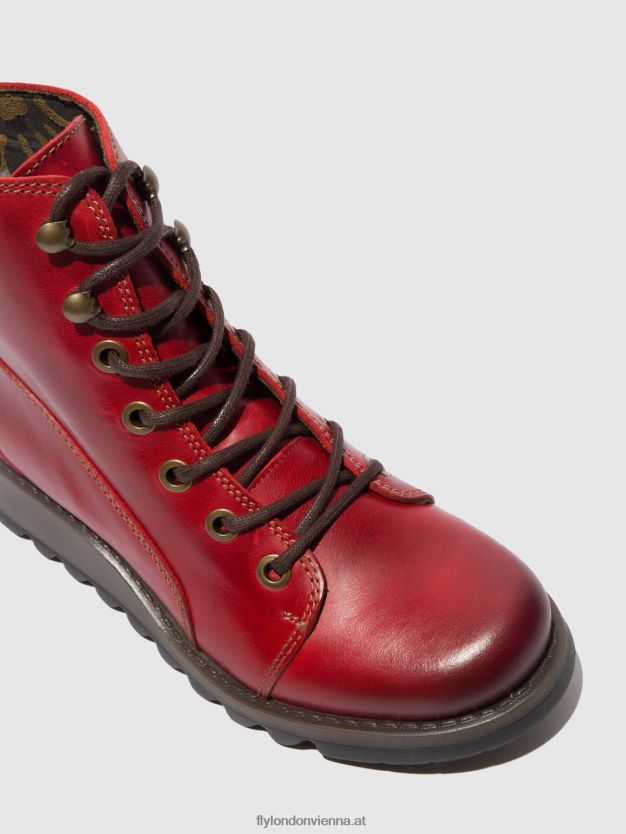 Schnürstiefel sore813 Frauen Fly London ZV2XXB329 Teppich rot