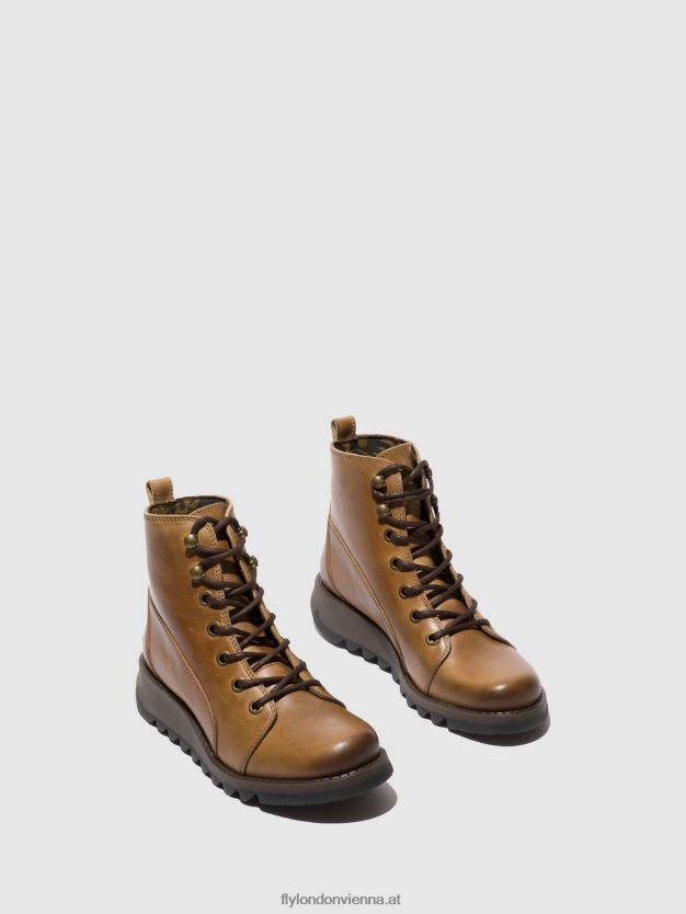 Schnürstiefel sore813 Frauen Fly London ZV2XXB331 Teppich Kamel