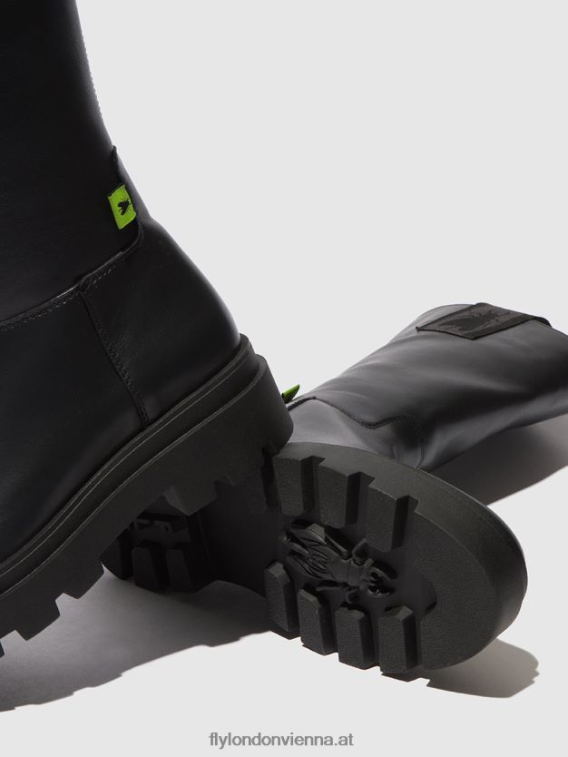 Stiefel mit Reißverschluss jalo882 Frauen Fly London ZV2XXB310 Naomi Black