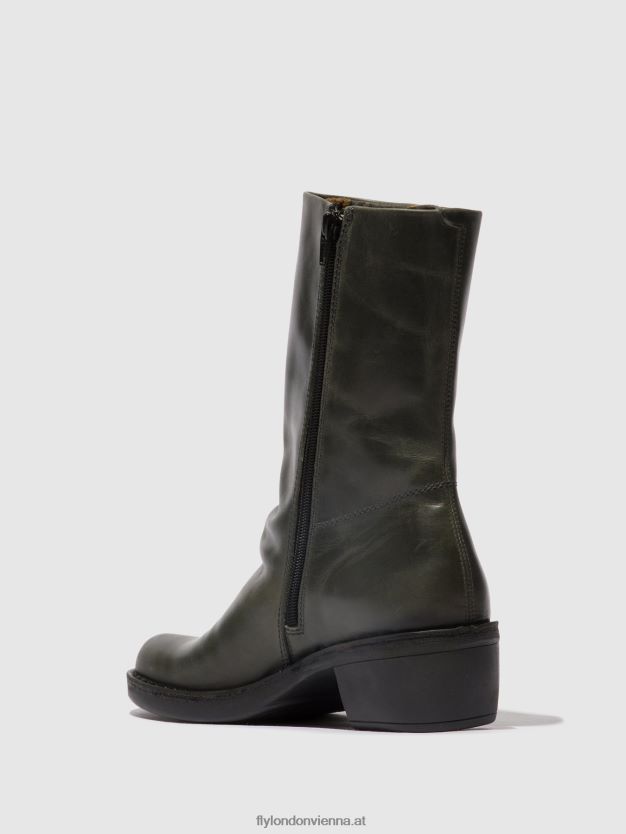 Stiefel mit Reißverschluss mecy092 Frauen Fly London ZV2XXB300 Diesel